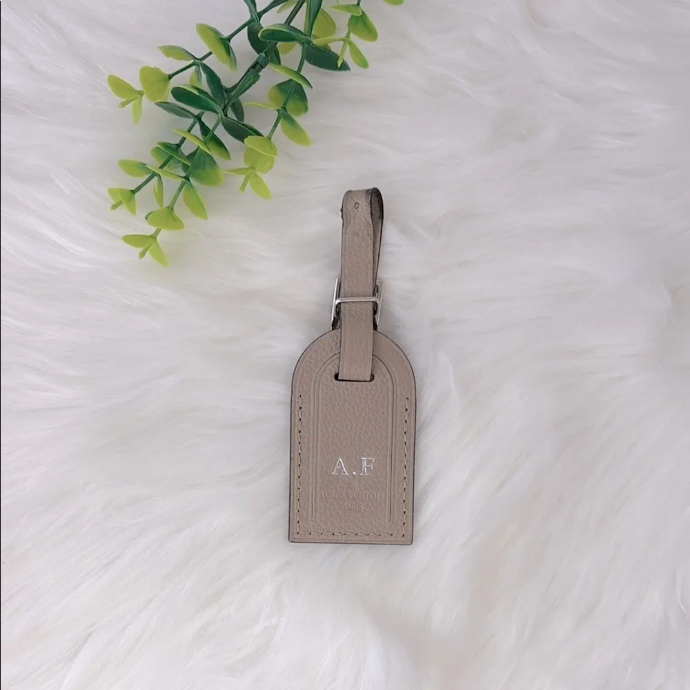 Louis Vuitton Taiga Leather Luggage Tag‎